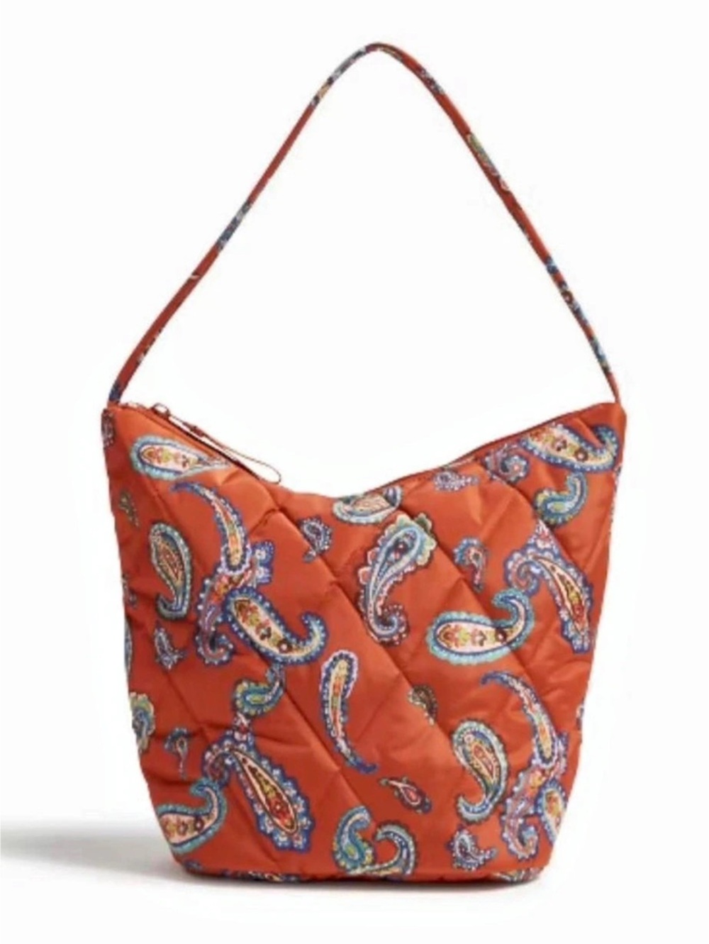 Vera Bradley Paisley Shoulder Bag in Orange & Blue